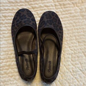 Madewell Black Leopard Print Flats